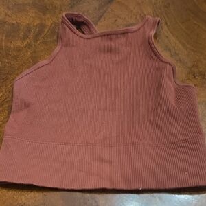Gilly Hicks Ribbed Brown Tank Top